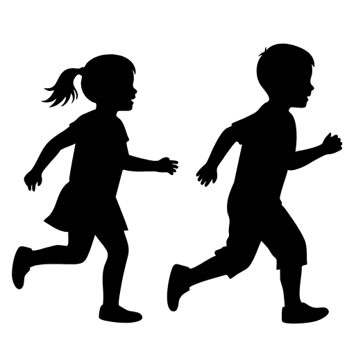 Enfants qui courent