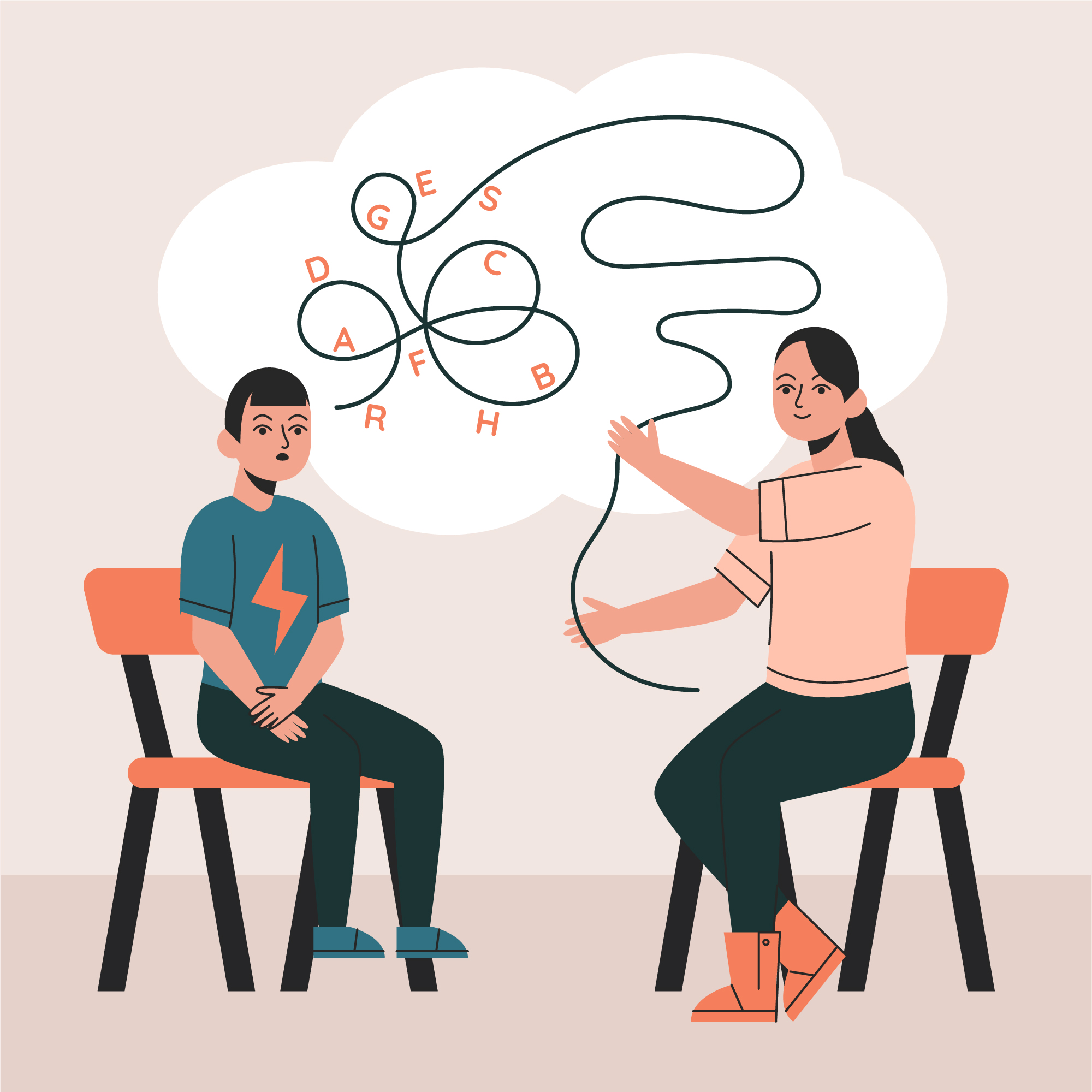 Enseignante avec un eleve syslexique