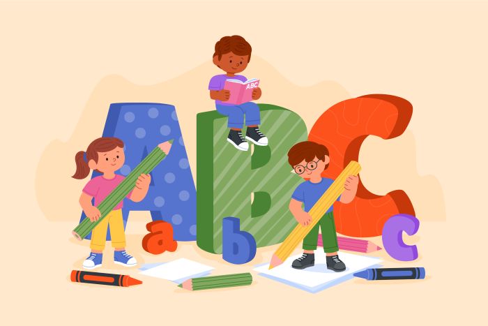Enfants apprenant avec le materiel Montessori