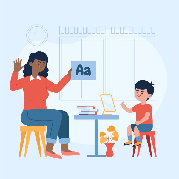 Enfant dyslexique en atelier Montessori